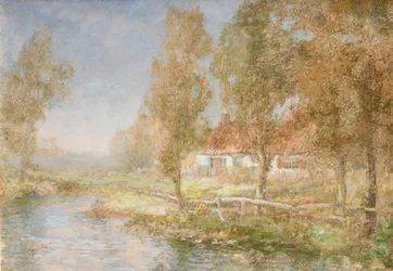 Cottage et ruisseau
